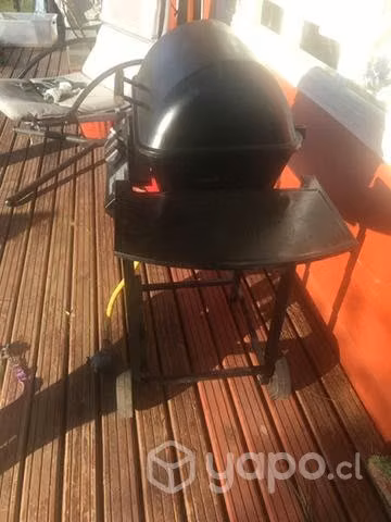 Parrilla gas con tapa