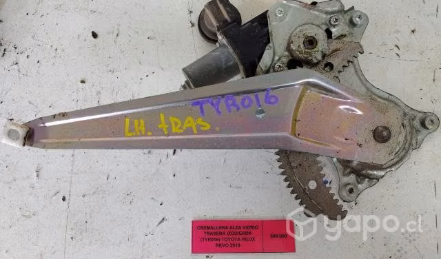 Cremallera Alza Vidrio Trasera Izquierda (TYR016)