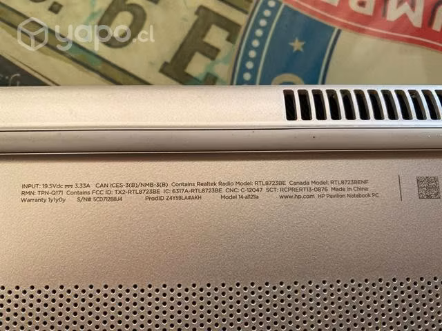 Notebook hp pavilion i7 8gb ram