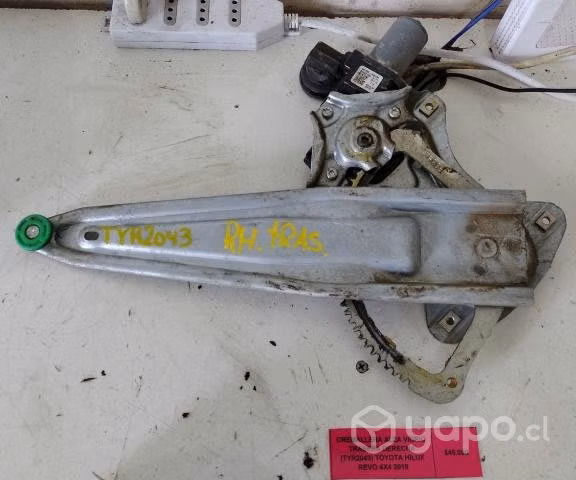 Cremallera Alza Vidrio Trasera Derecha (TYR2043) T
