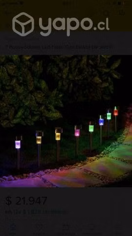 Faroles solares multicolores