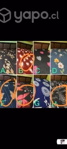 Sábanas de polar 2 plaza con 2 fundas para cabecer