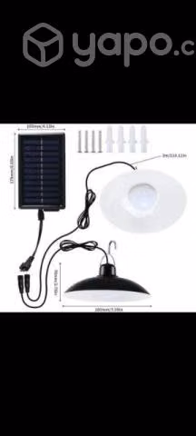 Lámparas con panel solar