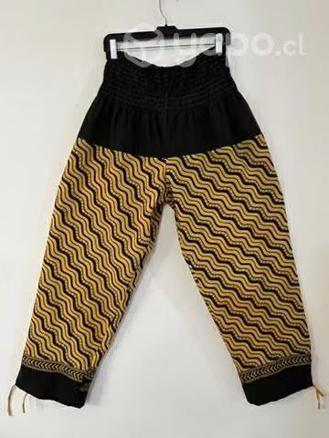 Pantalón Hindu Con Bolsillo Talla L/XL Amarillo