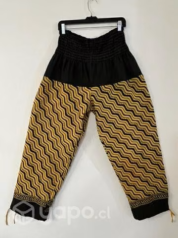 Pantalón Hindu Con Bolsillo Talla L/XL Amarillo