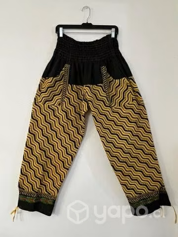 Pantalón Hindu Con Bolsillo Talla L/XL Amarillo