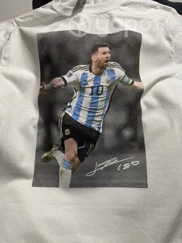 Polera Messi con autógrafo