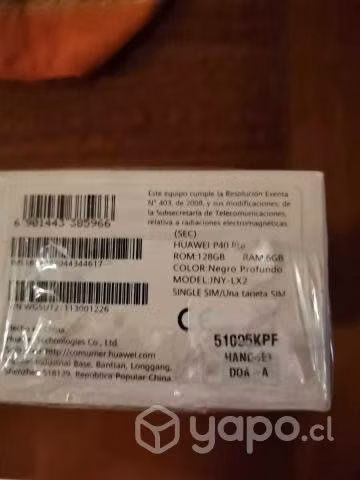 Huawei p40 lite (nuevo sellado)