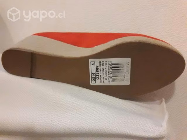 Mocasin con plataforma rojo Marquis