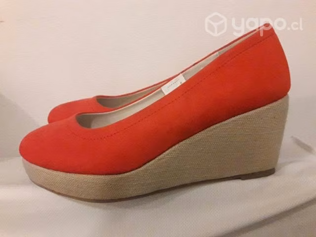 Mocasin con plataforma rojo Marquis