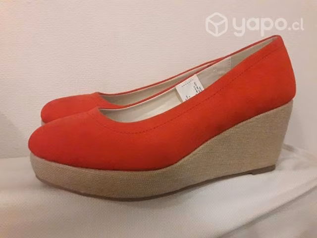 Mocasin con plataforma rojo Marquis
