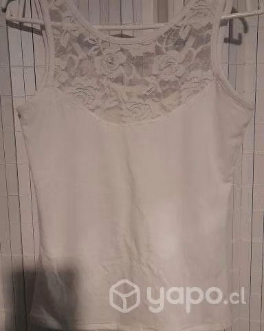 Polera O´mas Blanca Talla S Usada - Imagen 3