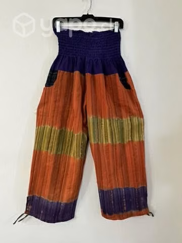Pantalón Hindú Con Bolsillo Talla M/l Naranjo