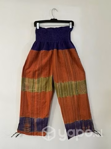 Pantalón Hindú Con Bolsillo Talla M/l Naranjo