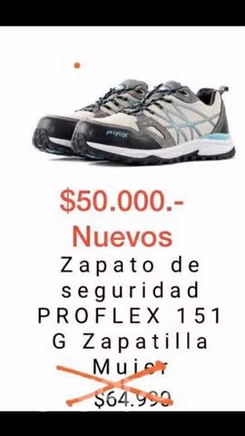 Zapatos Seguridad Proflex mujer nuevos
