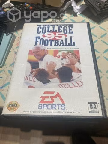 Juego Sega Genesis College Football 95
