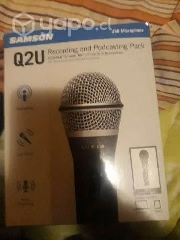 Micrófono Q2U Samson pack SALIDAS XLR Y USB - Imagen 3
