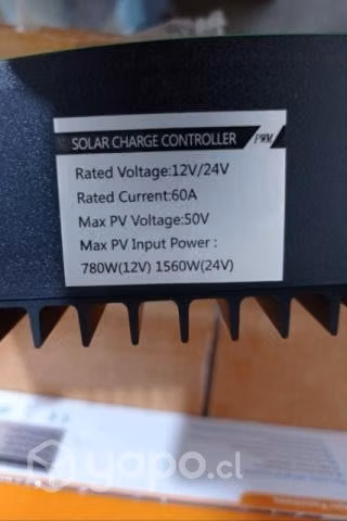 Regulador De Carga Solar Digital 12v 24v 60A