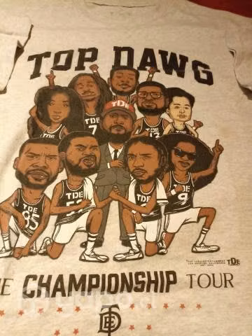 polera top dawg kendrock lamar