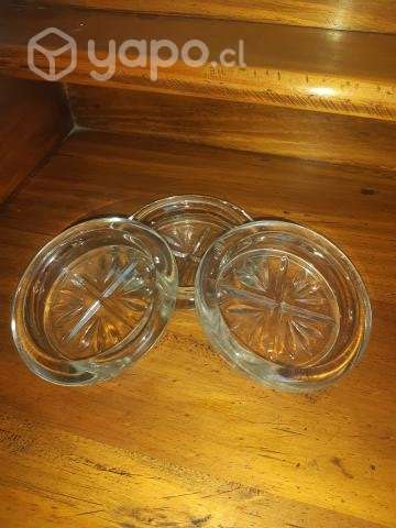 3 posavasos de cristal tallado - Imagen 4