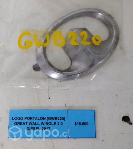 Logo Portalón (GWD220) Great Wall Wingle Bencinera
