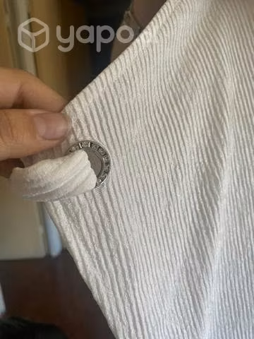 Polera Blanca Brillitos nueva