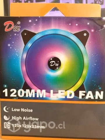 Ventilador de gabinete 12cm cambia de color