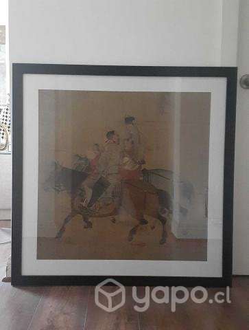 Gran cuadro con imagen china de caballo - Imagen 2