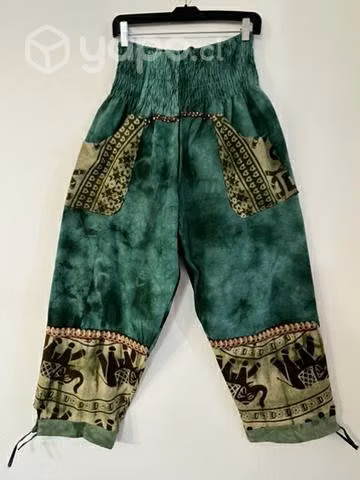 Pantalón Hindú Con Bolsillo L/xl Verde Y Otros
