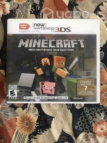 Minecraft 3d nintendo 3ds