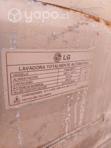 Lavadora LG 12 kilos