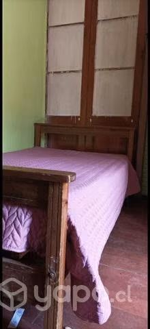 Cama madera plaza y media
