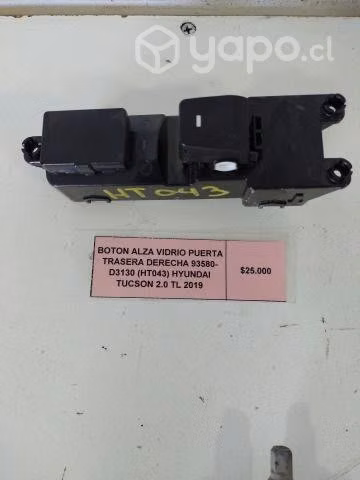 Boton Alza Vidrio Puerta Trasera Derecha 93580-D31