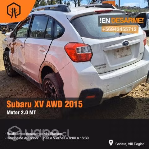 Guantera Subaru XV awd 2015