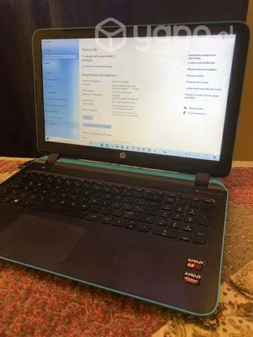 Notebook HP pavilon 15 AMD A8 con audios beat
