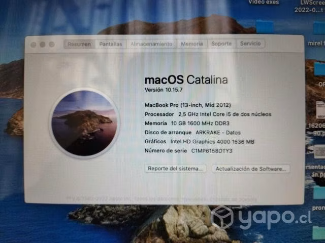 MacBook Pro 13" SIN CARGADOR - Imagen 2