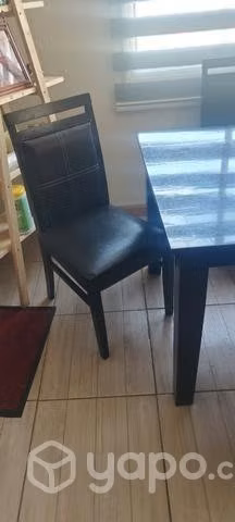 Juego de comedor madera 6 sillas - Imagen 3