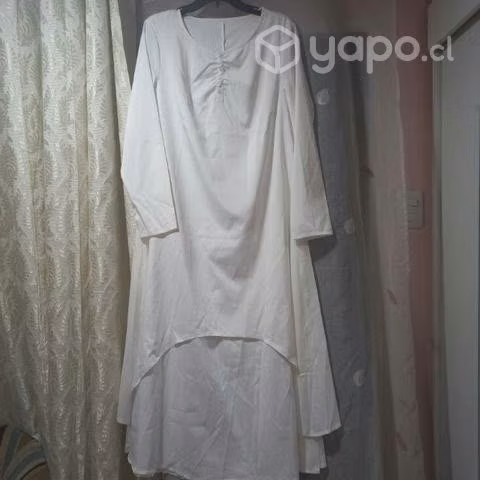 Vestido Shein Nuevo túnica blanca M/L