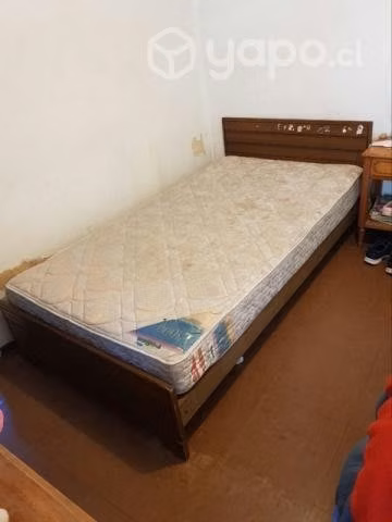 camas de 1 1/2 con colchón incluido