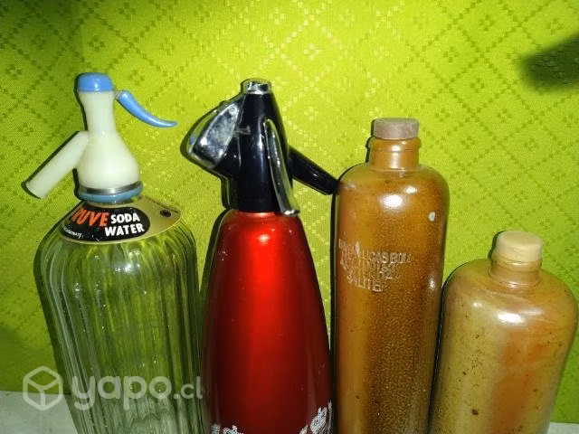 Antiguas botellas de colección retro vintage
