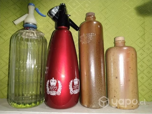 Antiguas botellas de colección retro vintage