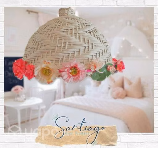 Lámpara de Mimbre, Iluminación y decoración