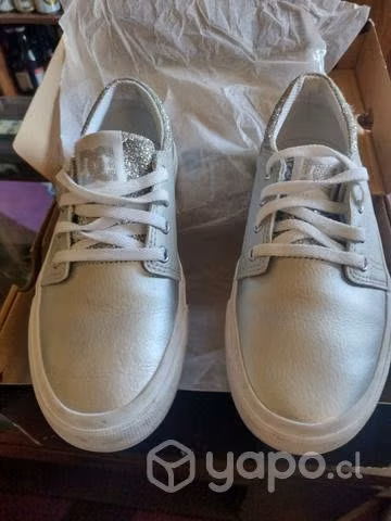 Zapatillas DC plateadas