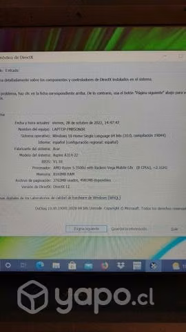Notebook Acer Aspire 3