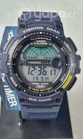 Reloj casio ws1200-2 mareas nuevos
