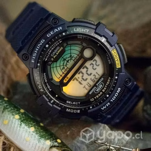 Reloj casio ws1200-2 mareas nuevos