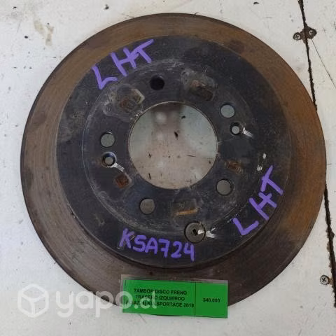 Tambor Disco Freno Trasero Izquierdo (KSA724) Kia
