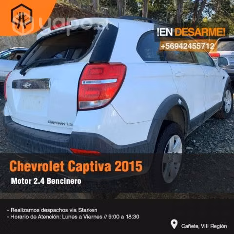 Cerradura Chevrolet captiva 2015