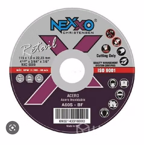 Disco de corte marca nexxo 4 1/2 x 1mm, 50 unid.!!