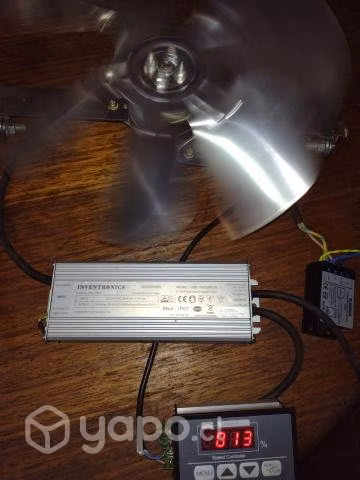 Turbo extractor humo de quincho con pantalla
